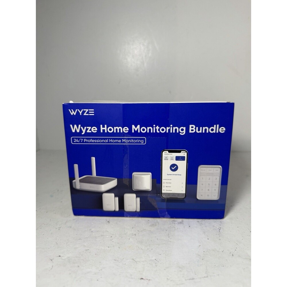 Wyze Home Monitoring Security System Kit Sense Hub Keypad 2 Entry Motion Sensors